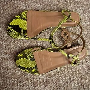 Aquazzura Acid Green Sandals